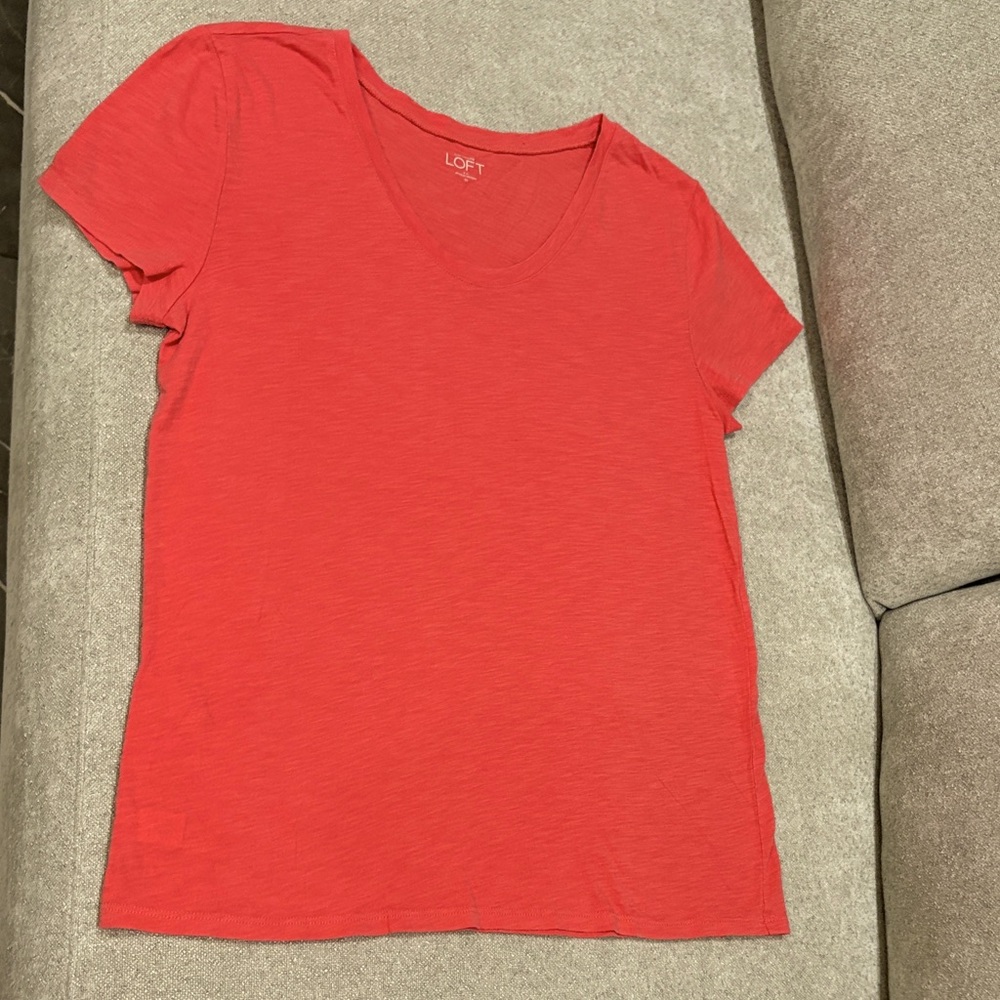 LOFT Women's 🪸 Coral pink 🪸 M T-Shirt